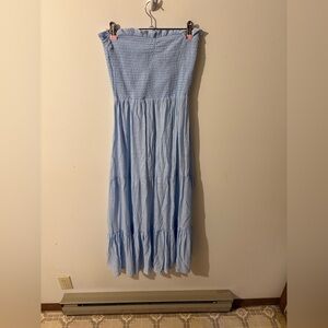 Love Tree Sky Blue Smocked Dress Size Small